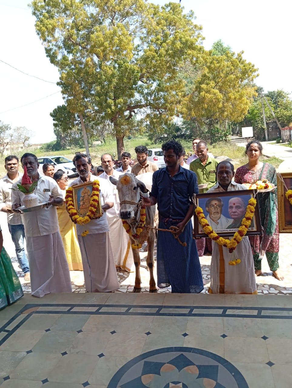 Gopuja Worshipping Cow